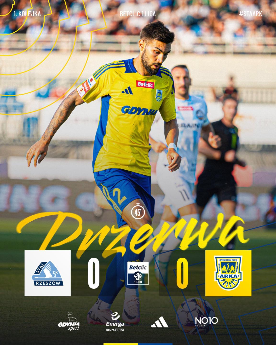 Stal Rzeszów - Arka Gdynia 1:0, 22.07.2024