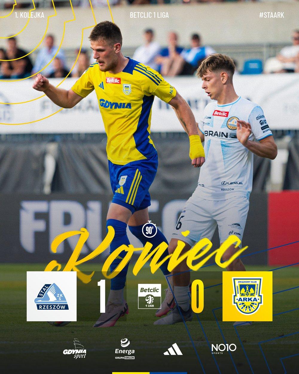 Stal Rzeszów - Arka Gdynia 1:0, 22.07.2024