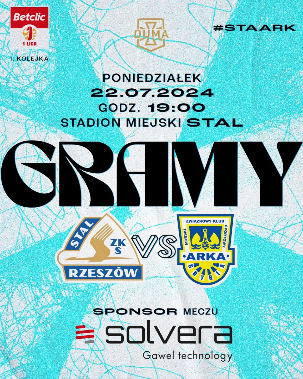 Stal Rzeszów - Arka Gdynia 1:0, 22.07.2024