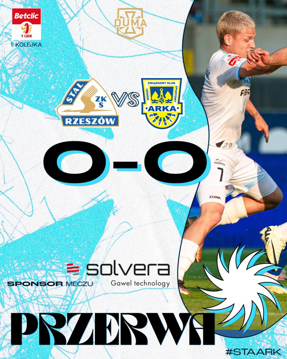 Stal Rzeszów - Arka Gdynia 1:0, 22.07.2024