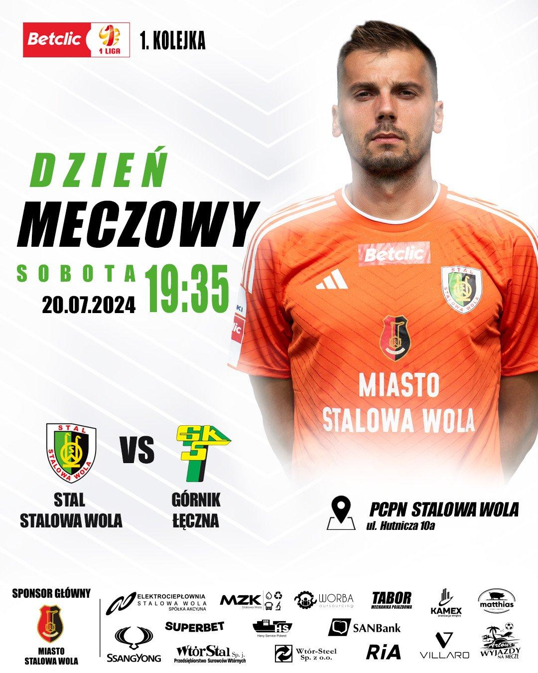 Stal Stalowa Wola - Górnik Łęczna 0:1, 20.07.2024