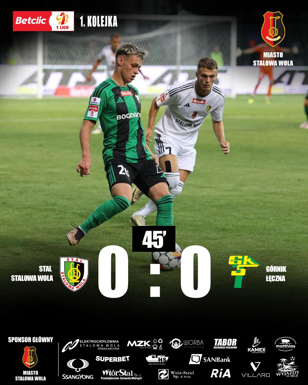 Stal Stalowa Wola - Górnik Łęczna 0:1, 20.07.2024