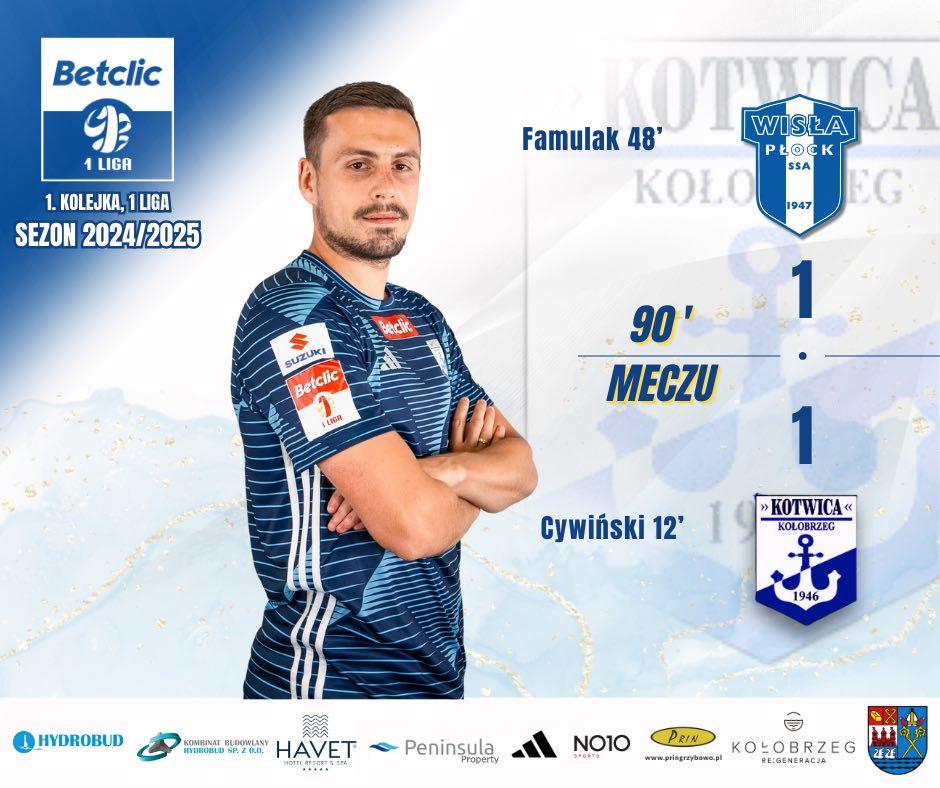 Wisła Płock - Kotwica Kołobrzeg 1:1, 21.07.2024