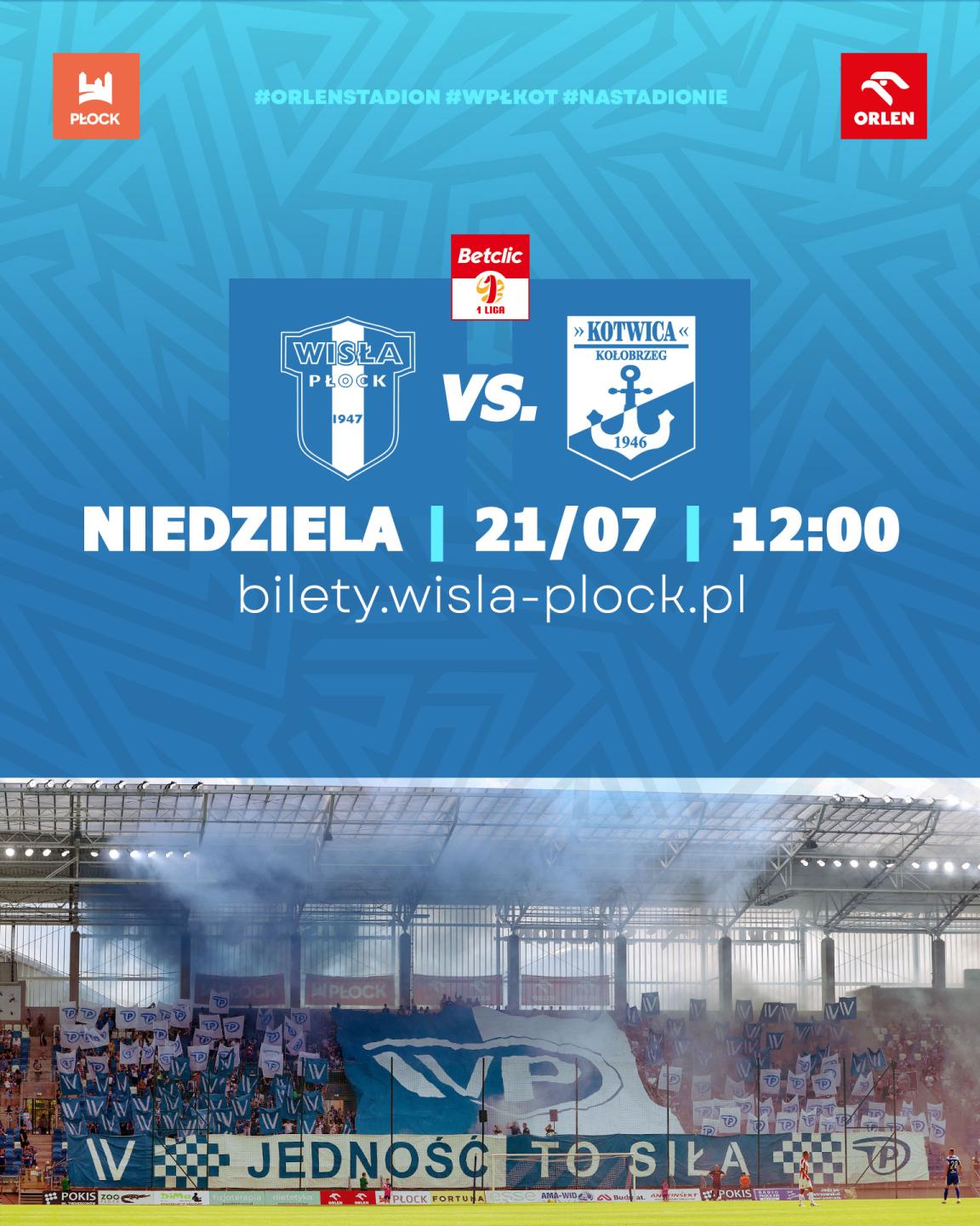 Wisła Płock - Kotwica Kołobrzeg 1:1, 21.07.2024