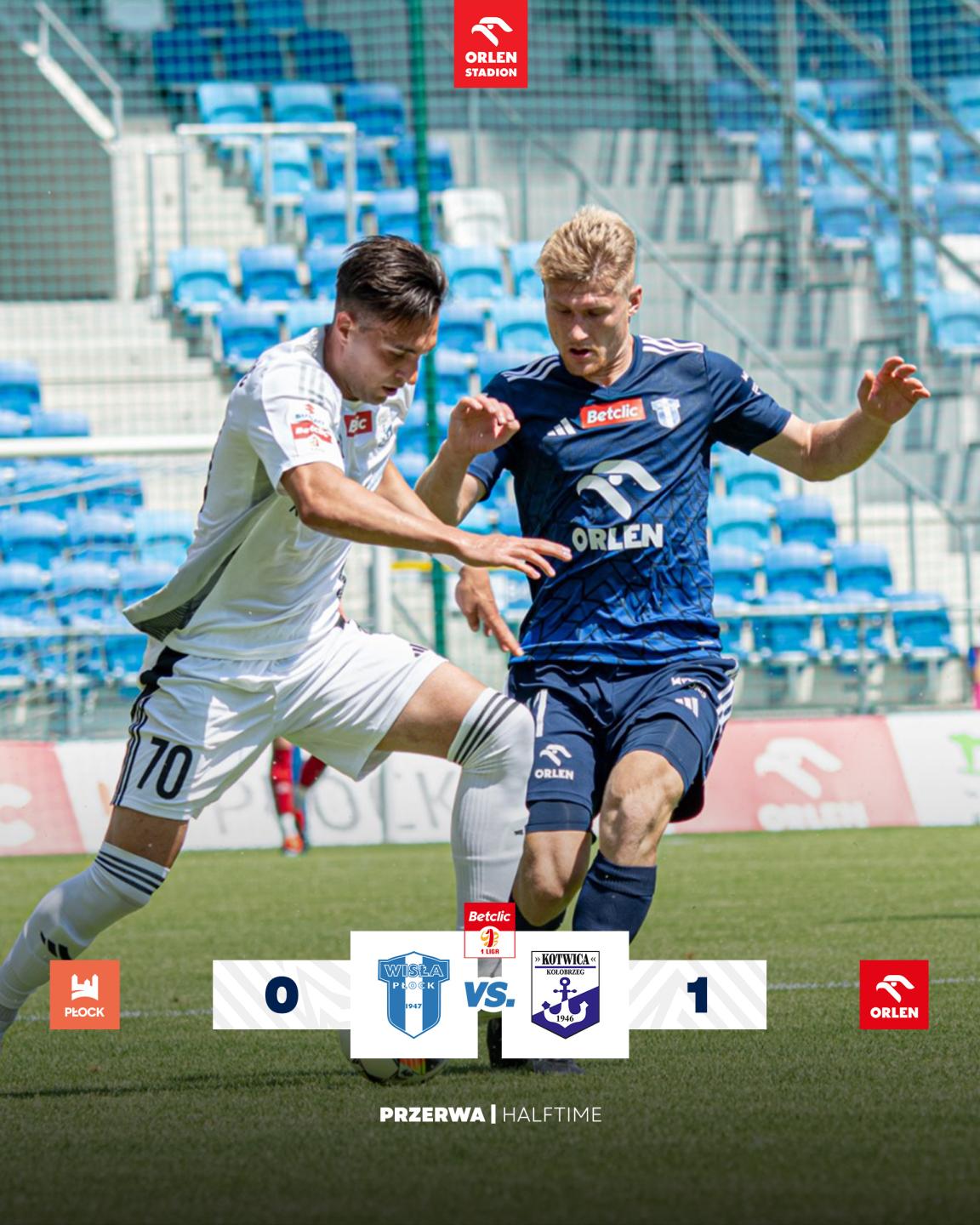 Wisła Płock - Kotwica Kołobrzeg 1:1, 21.07.2024