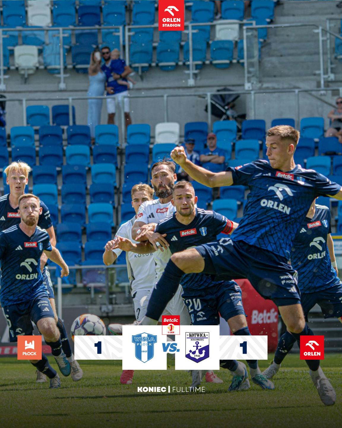 Wisła Płock - Kotwica Kołobrzeg 1:1, 21.07.2024
