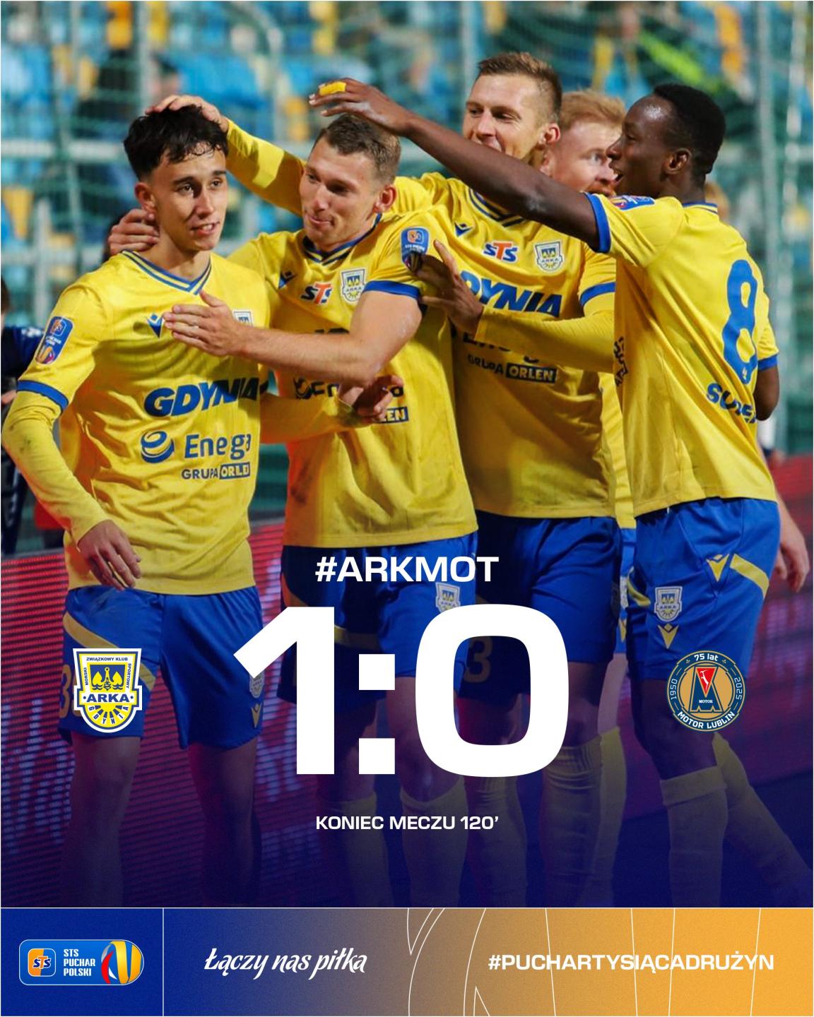 Arka Gdynia - Motor Lublin 1:0 pd., 25.09.2025