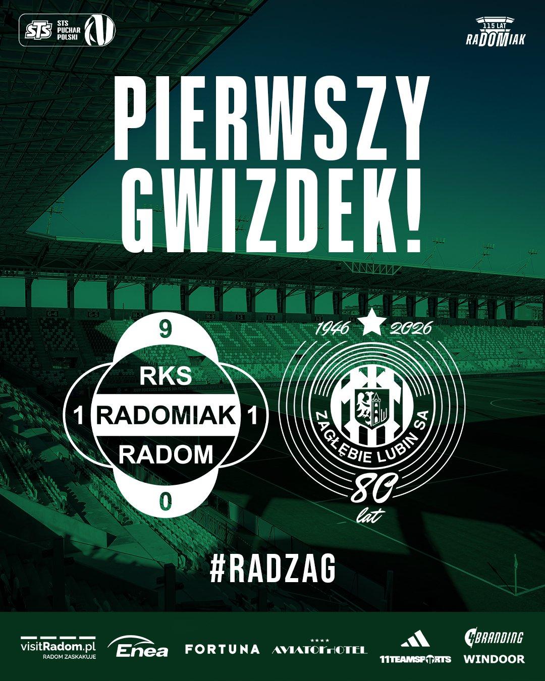 Radomiak Radom - Zagłębie Lubin 0:2 pd., 25.09.2025