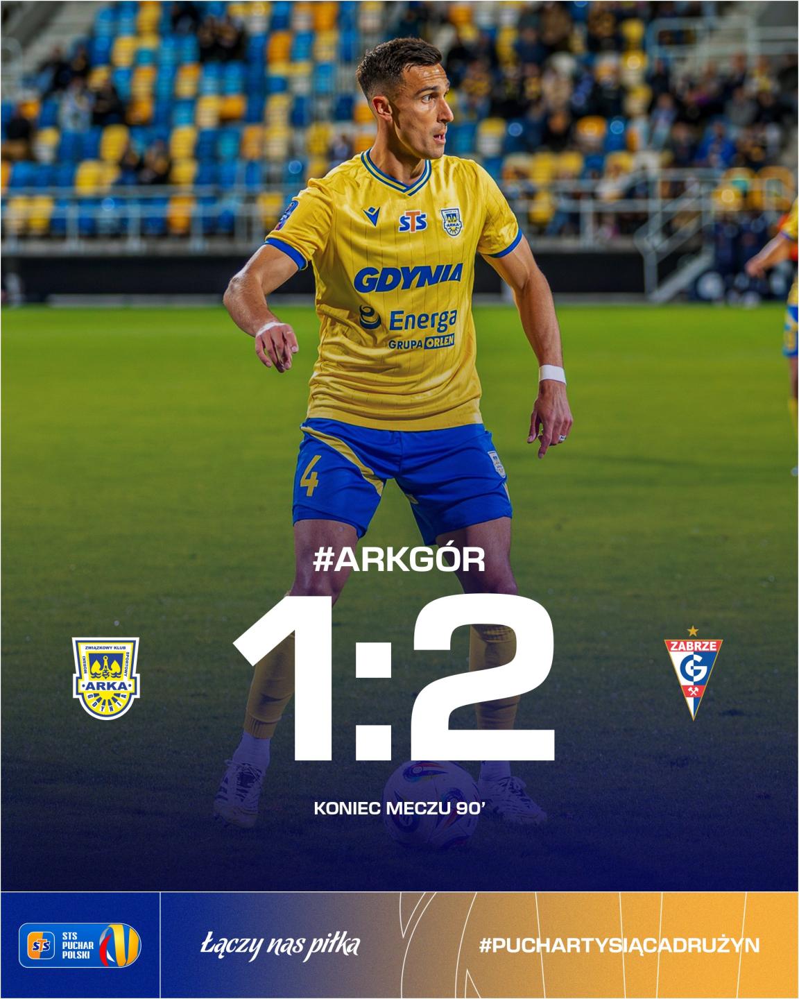 Arka Gdynia - Górnik Zabrze 1:2, 30.10.2025