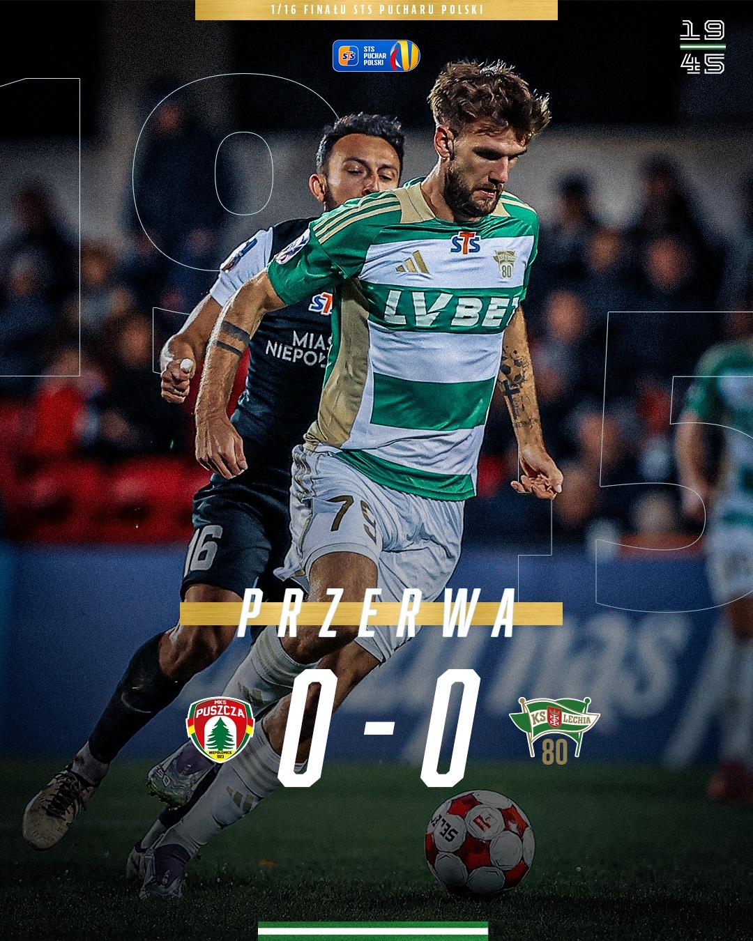 Puszcza Niepołomice - Lechia Gdańsk 1:3 pd., 29.10.2025