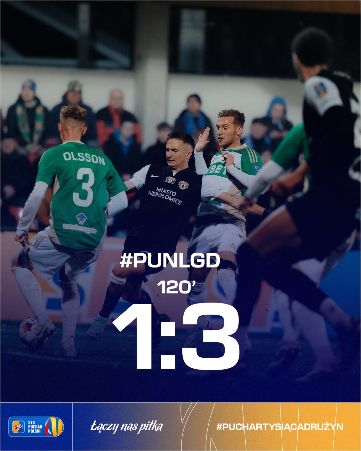 Puszcza Niepołomice - Lechia Gdańsk 1:3 pd., 29.10.2025