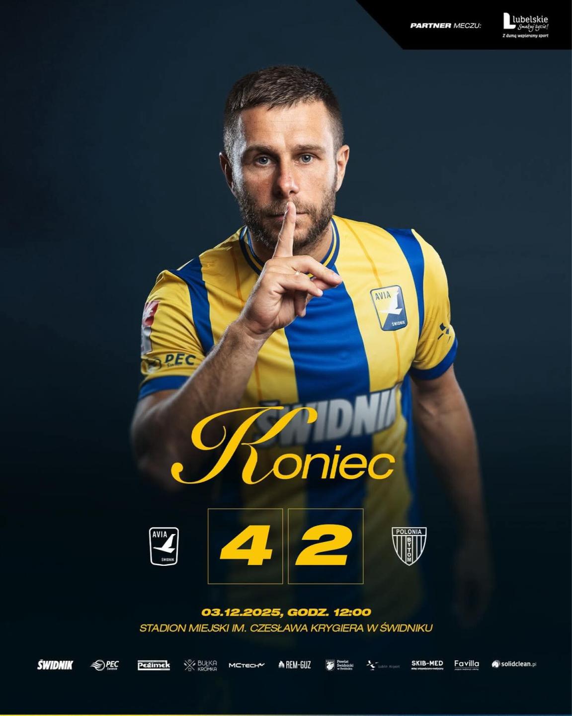 Avia Świdnik - Polonia Bytom 4:2, 03.12.2025