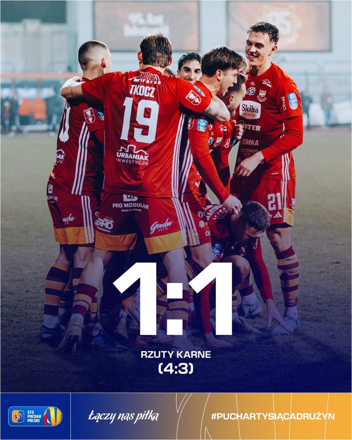 Chojniczanka Chojnice - Korona Kielce 1:1, k. 4-3, 04.12.2025