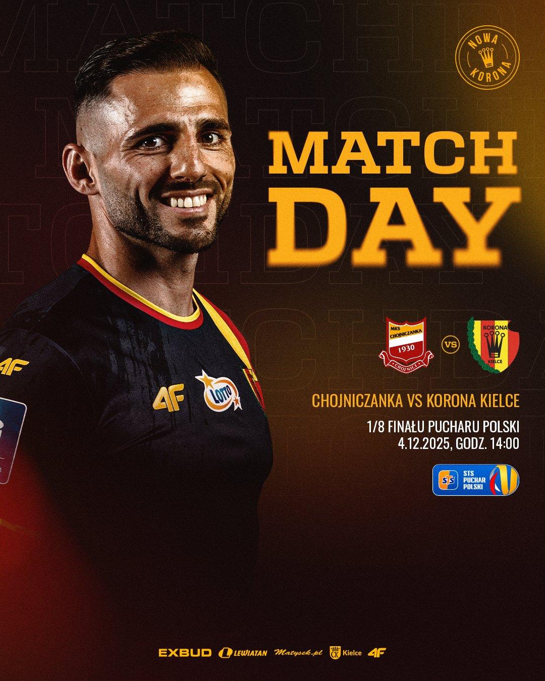 Chojniczanka Chojnice - Korona Kielce 1:1, k. 4-3, 04.12.2025