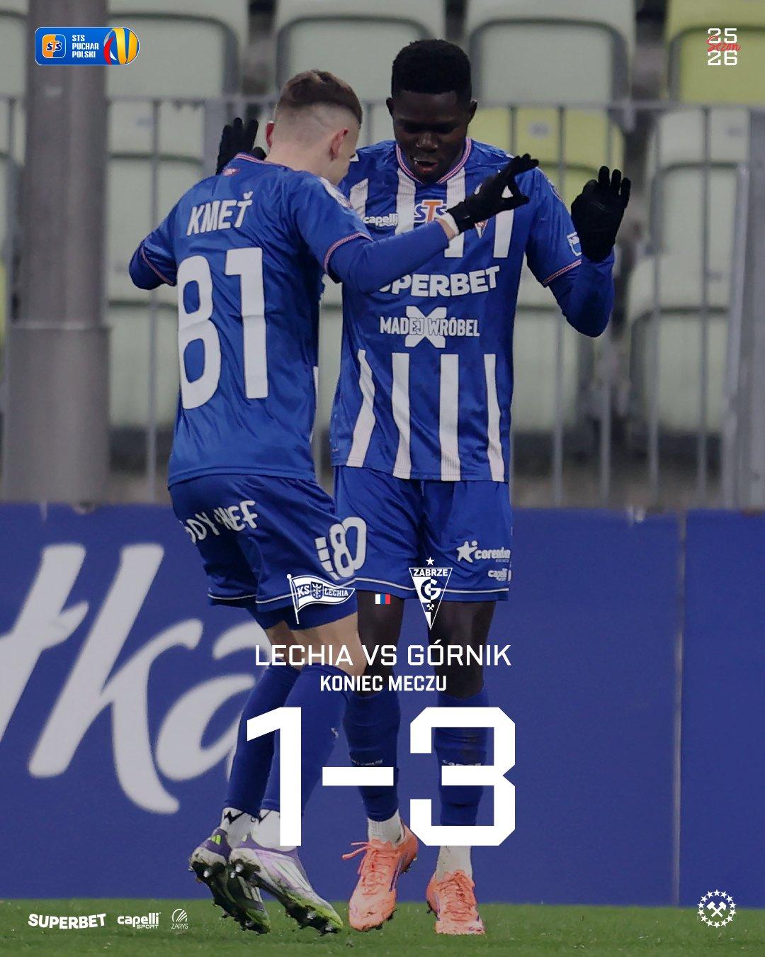 Lechia Gdańsk - Górnik Zabrze 1:3, 02.12.2025