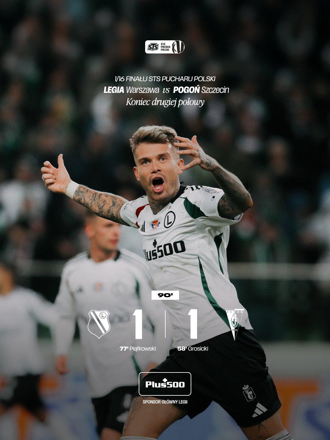 Legia Warszawa - Pogoń Szczecin 1:2 pd., 30.10.2025