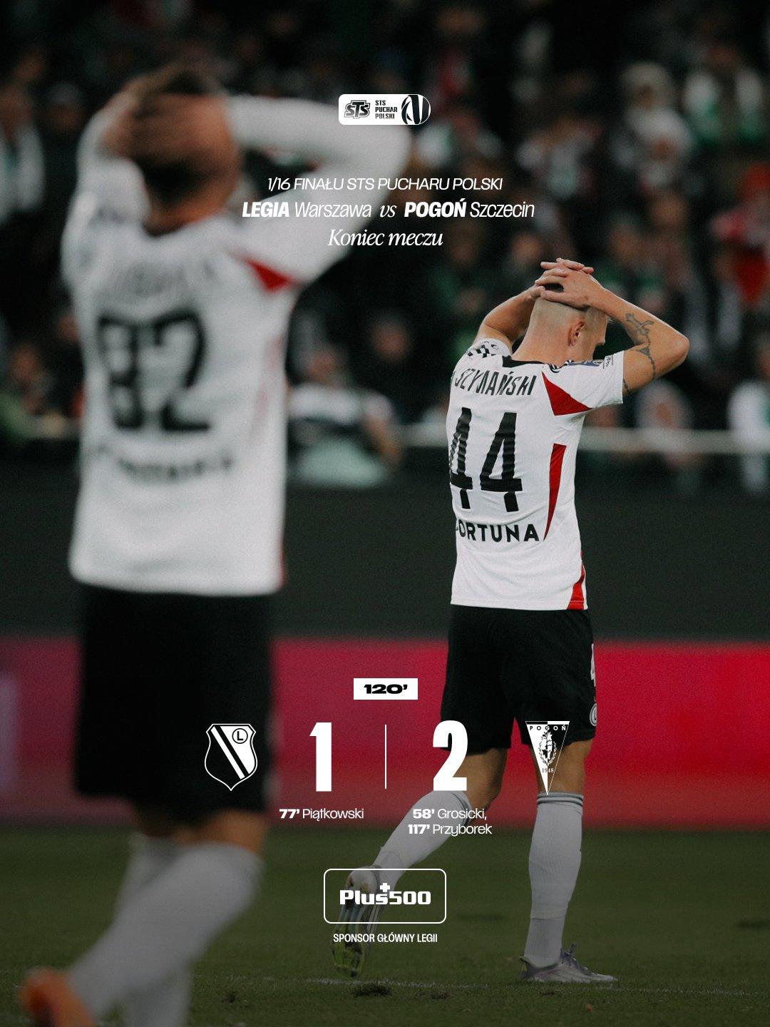 Legia Warszawa - Pogoń Szczecin 1:2 pd., 30.10.2025