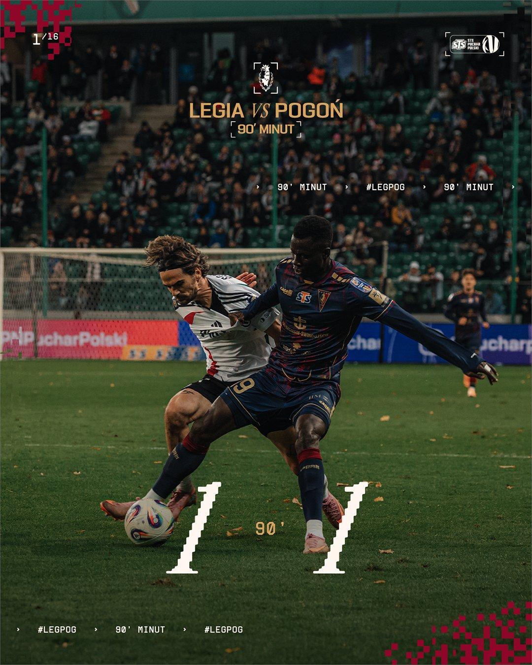 Legia Warszawa - Pogoń Szczecin 1:2 pd., 30.10.2025