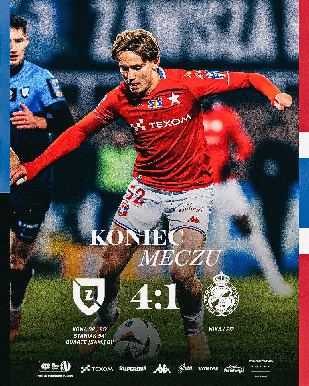 Zawisza Bydgoszcz - Wisła Kraków 4:1, 04.12.2025