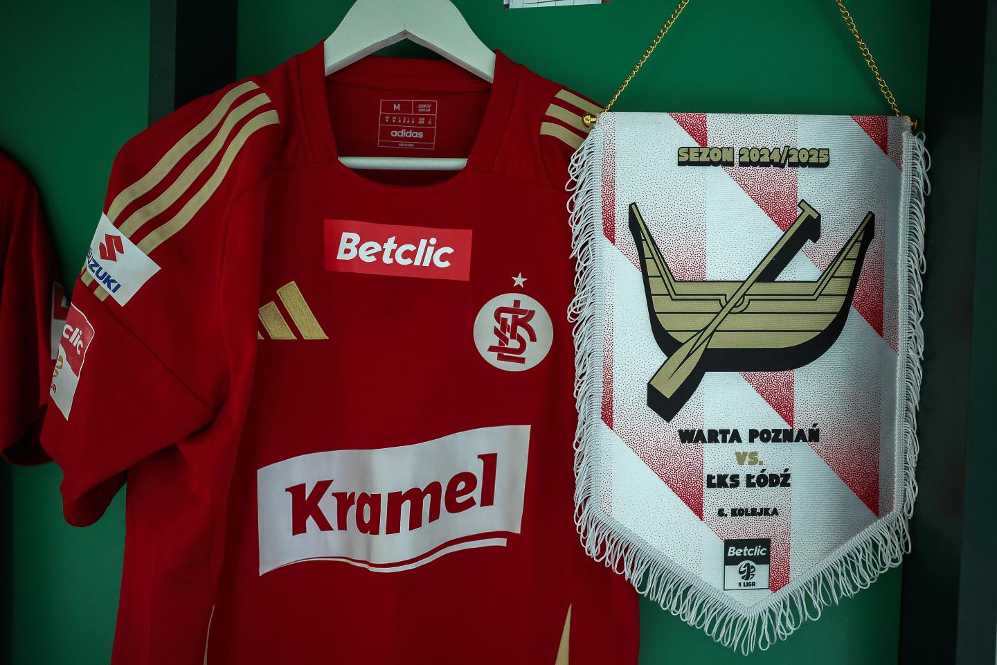 Proporczyk z meczu Warta Poznań - ŁKS Łódź 2:4 (20.08.2024)