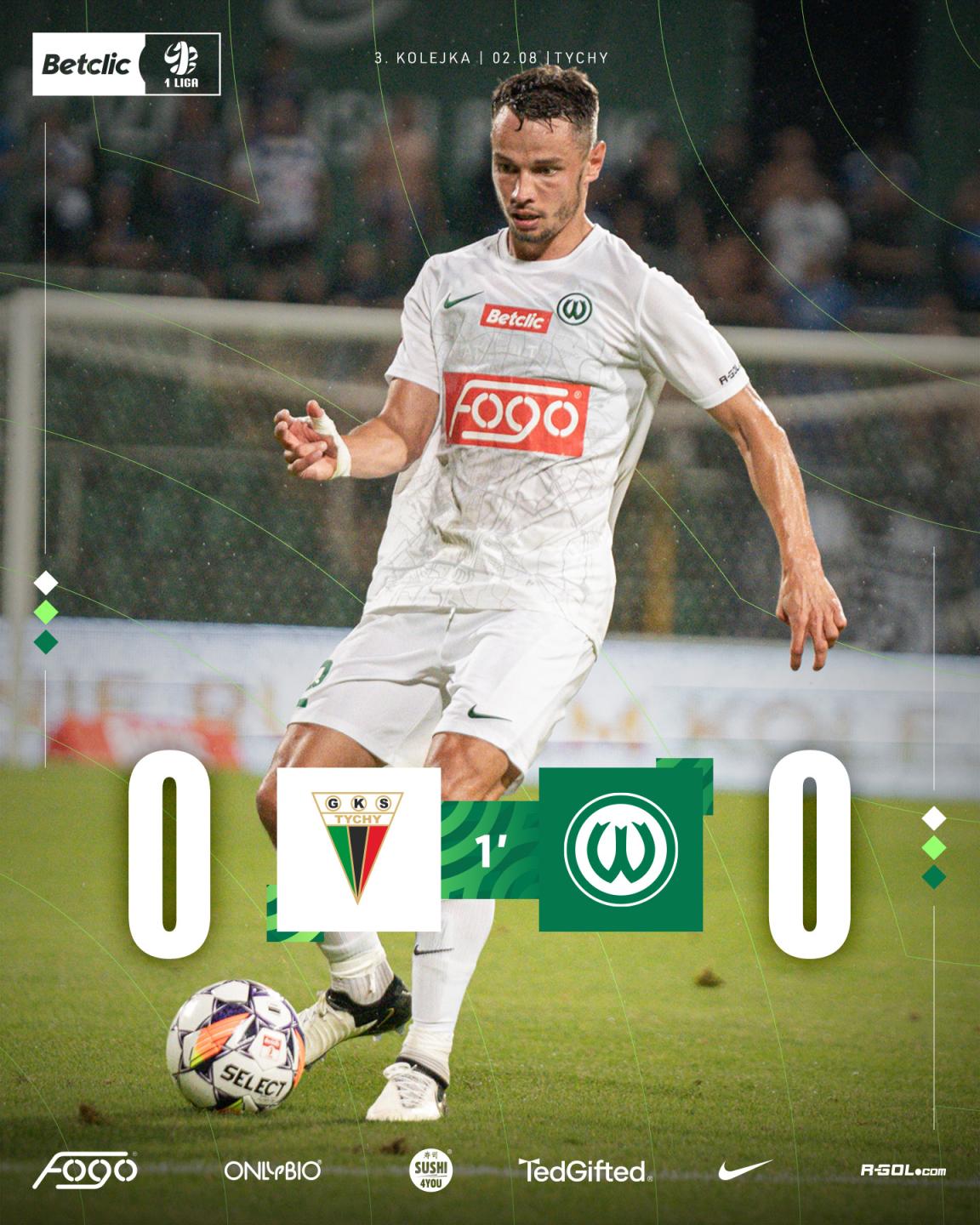 GKS Tychy - Warta Poznań 1:1, 02.08.2024