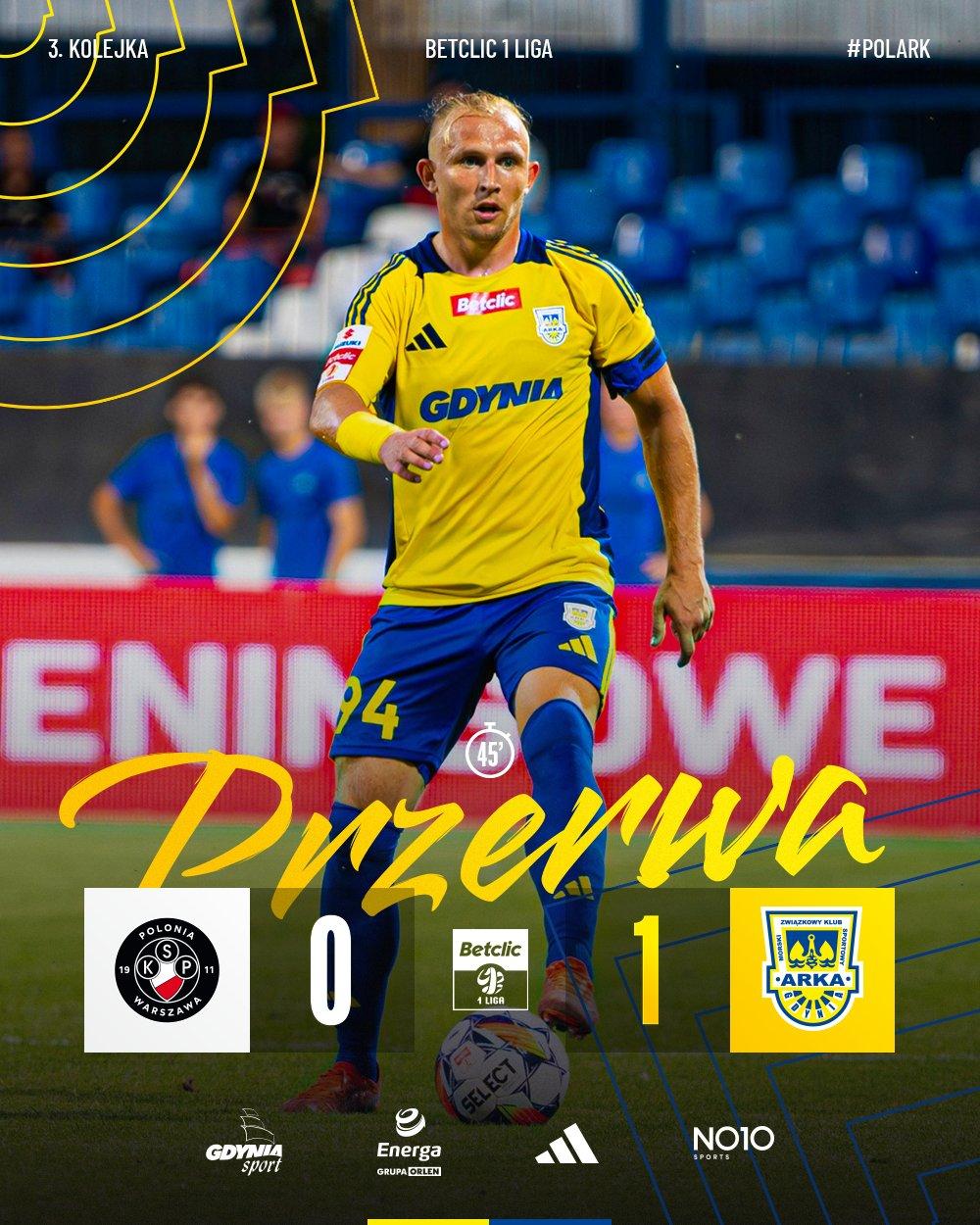Polonia Warszawa - Arka Gdynia 0:3, 03.08.2024