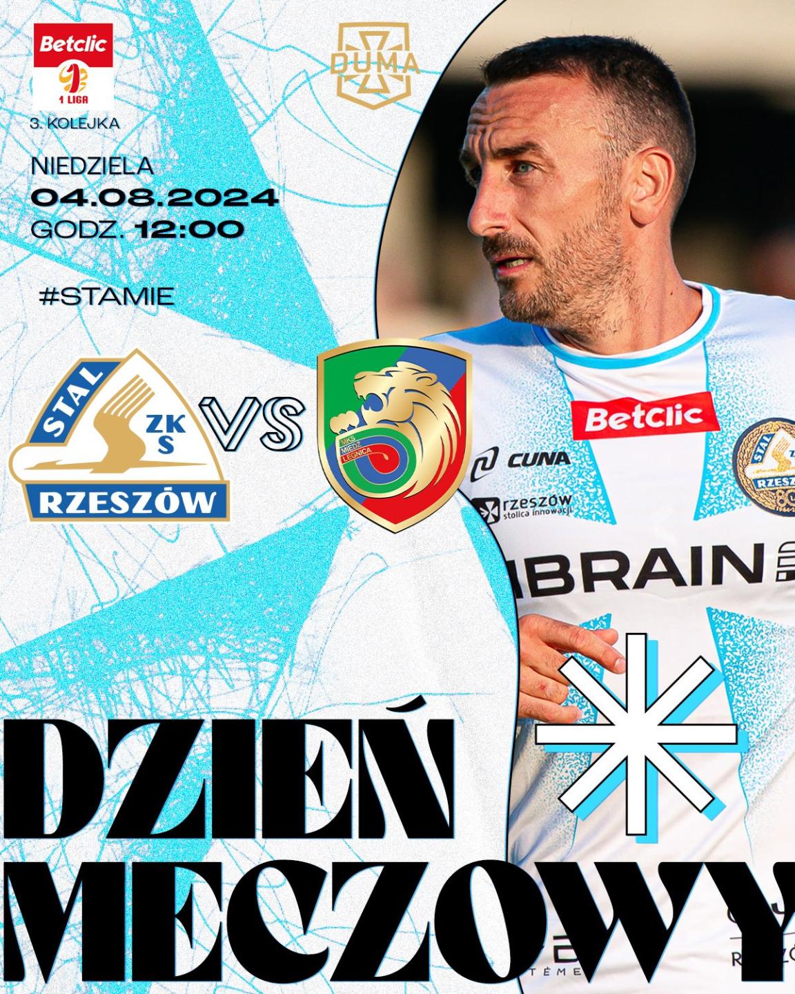 Stal Rzeszów - Miedź Legnica 1:0, 04.08.2024
