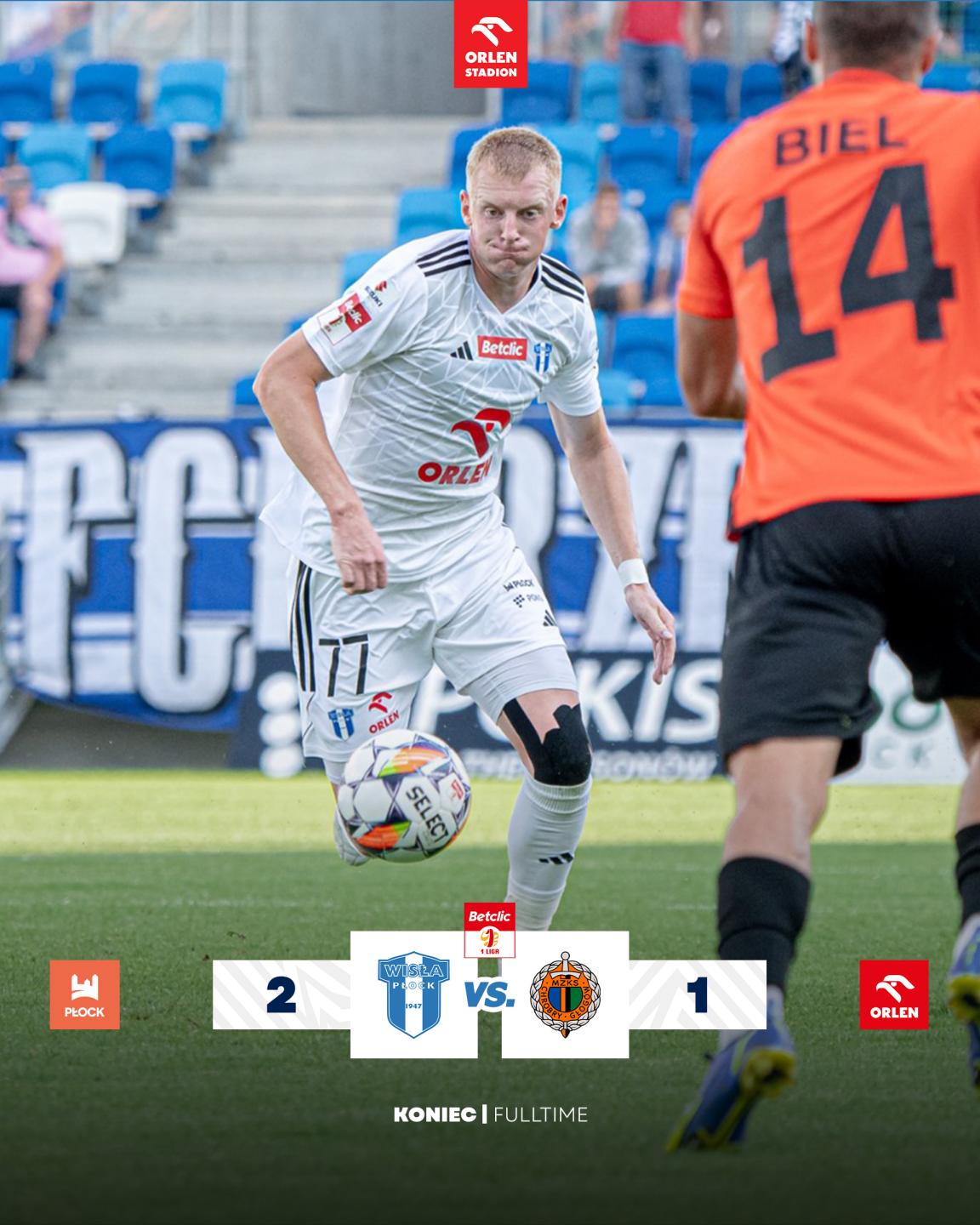 Wisła Płock - Chrobry Głogów 2:1, 03.08.2024