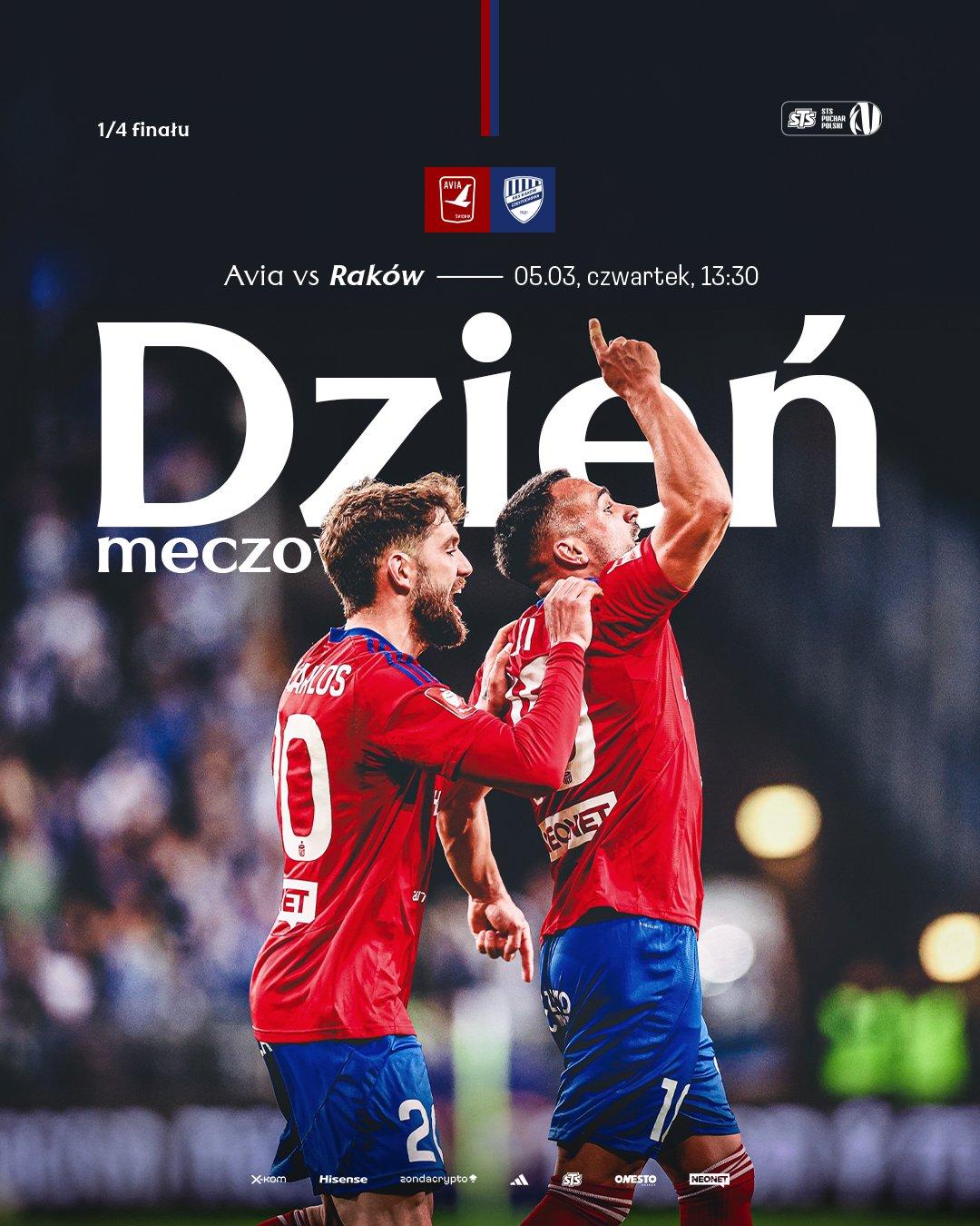 Avia Świdnik - Raków Częstochowa 1:2 pd., 05.03.2026