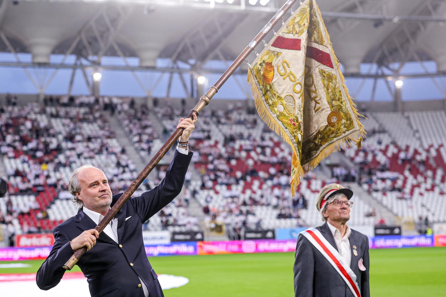 ŁKS Łódź - Górnik Łęczna 1:1, 05.08.2024 Sztandar