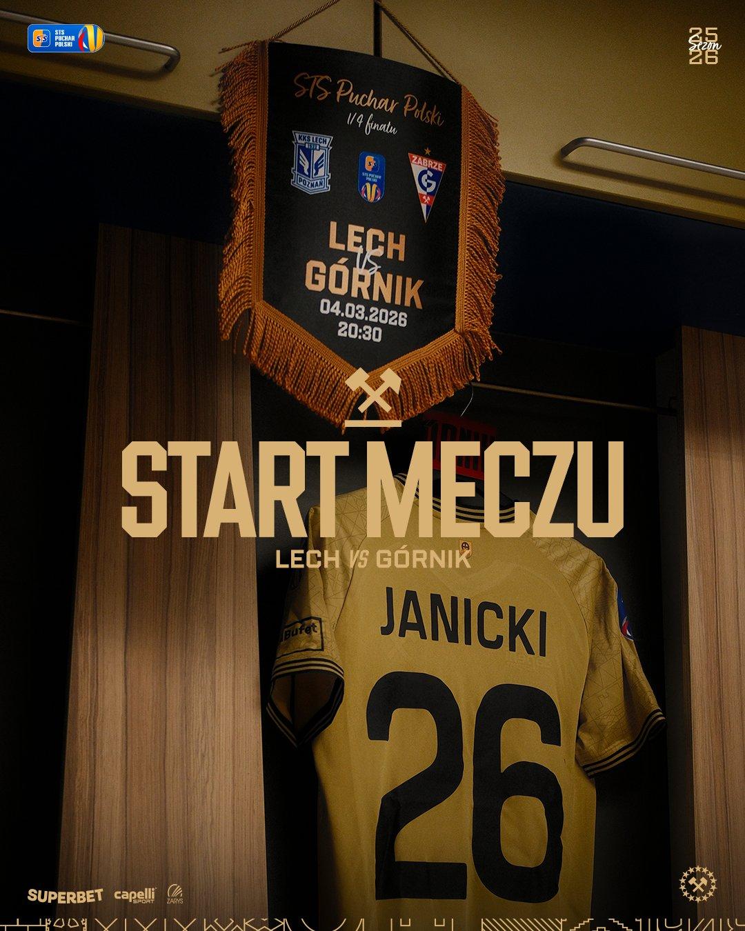 Lech Poznań - Górnik Zabrze 0:1, 04.03.2026