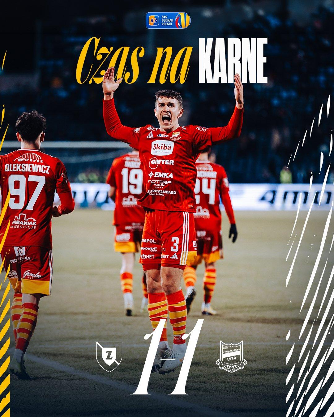 Zawisza Bydgoszcz - Chojniczanka Chojnice 1:1, k. 5-4, 04.03.2026