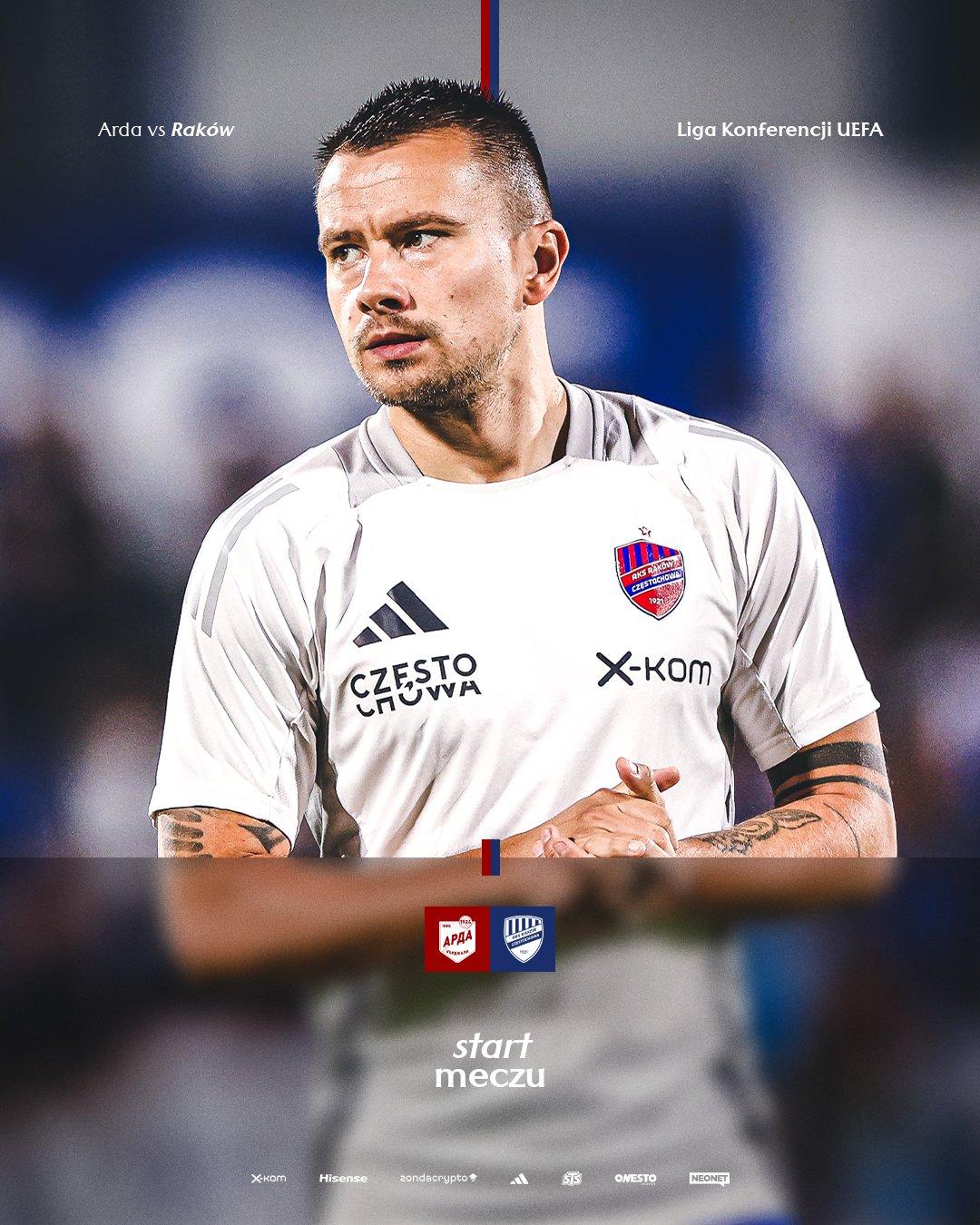 Arda Kyrdżali - Raków Częstochowa 1:2, 28.08.2025