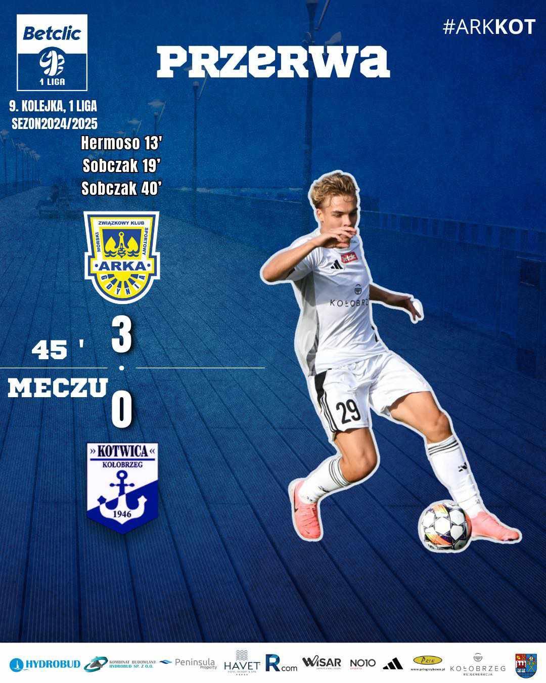 Arka Gdynia - Kotwica Kołobrzeg 5:0, 15.09.2024