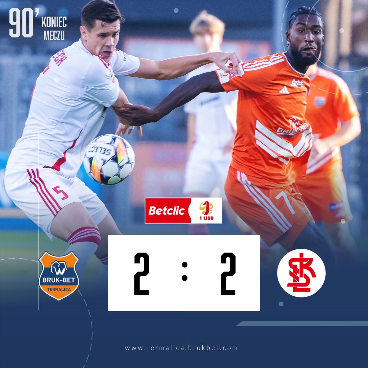 Bruk-Bet Termalica Nieciecza - ŁKS Łódź 2:2, 21.09.2024