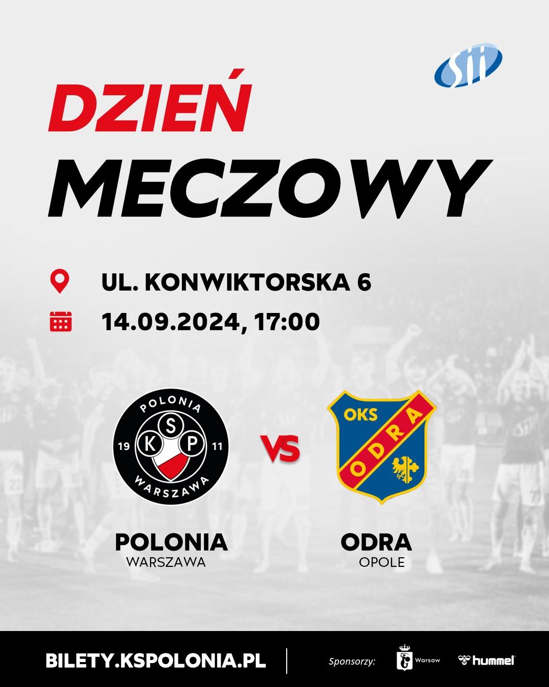 Polonia Warszawa - Odra Opola 3:0, 14.09.2024