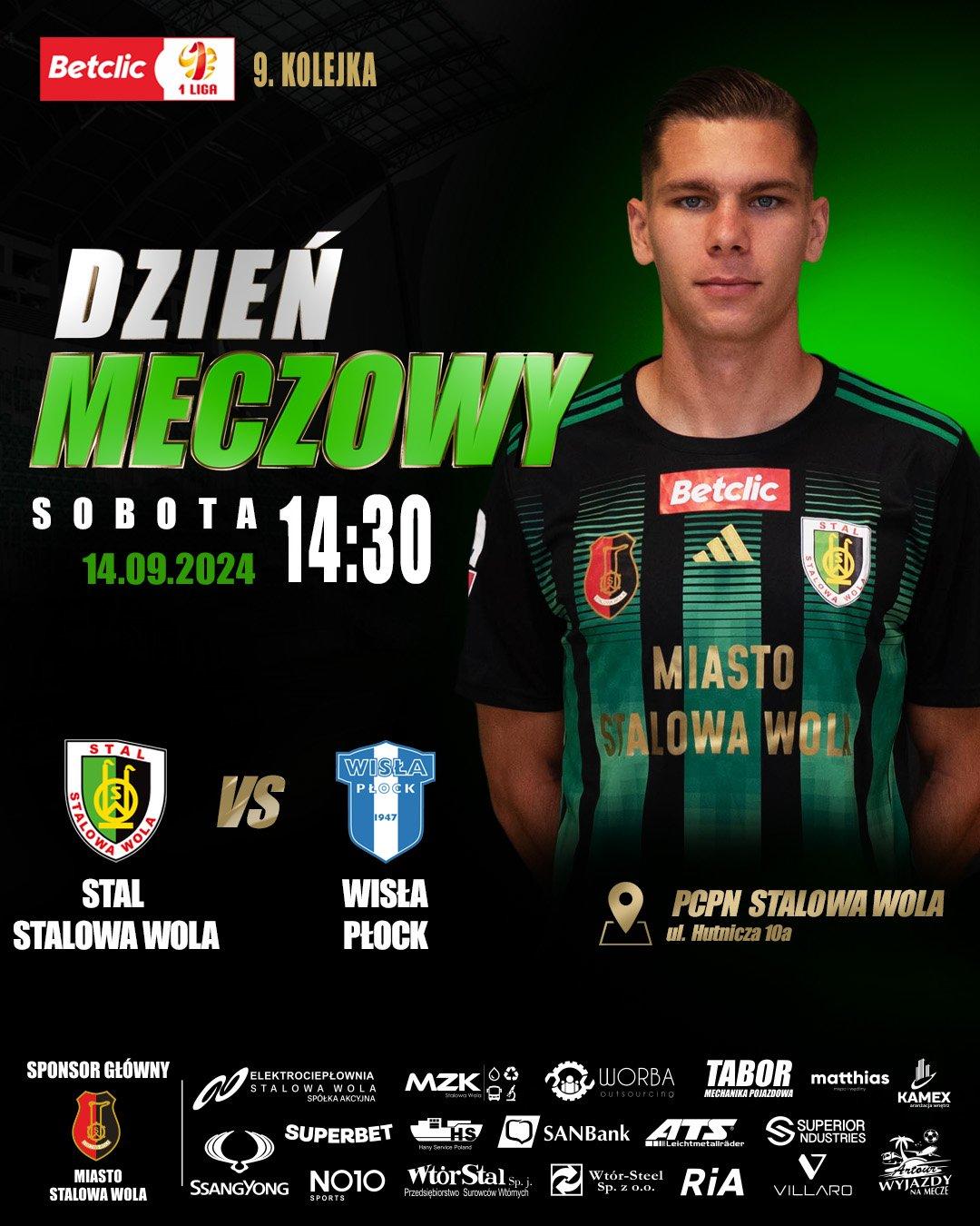 Stal Stalowa Wola - Wisła Płock 1:3, 14.09.2024
