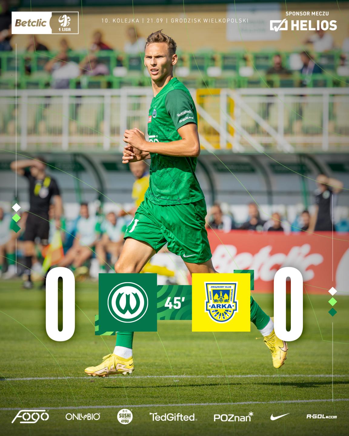 Warta Poznań - Arka Gdynia 0:1, 21.09.2024