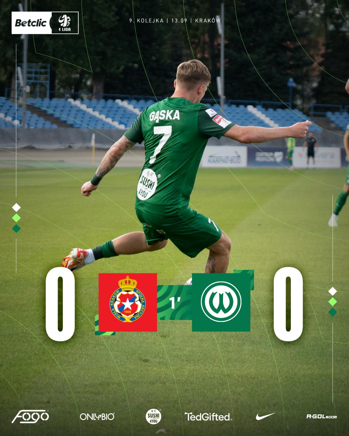 Wisła Kraków - Warta Poznań 0:1, 13.09.2024