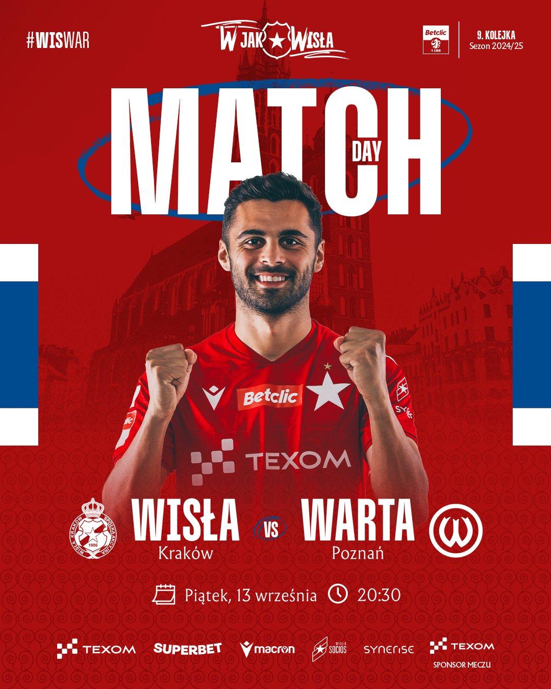 Wisła Kraków - Warta Poznań 0:1, 13.09.2024