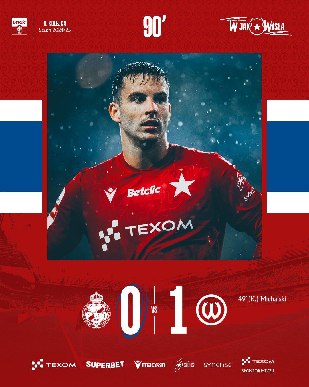 Wisła Kraków - Warta Poznań 0:1, 13.09.2024