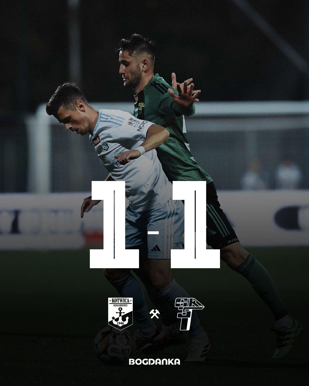 Kotwica Kołobrzeg - Górnik Łęczna 1:1, 21.09.2024