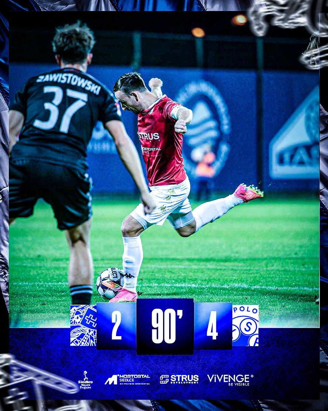Pogoń Siedlce - Polonia Warszawa 2:4, 22.09.2024