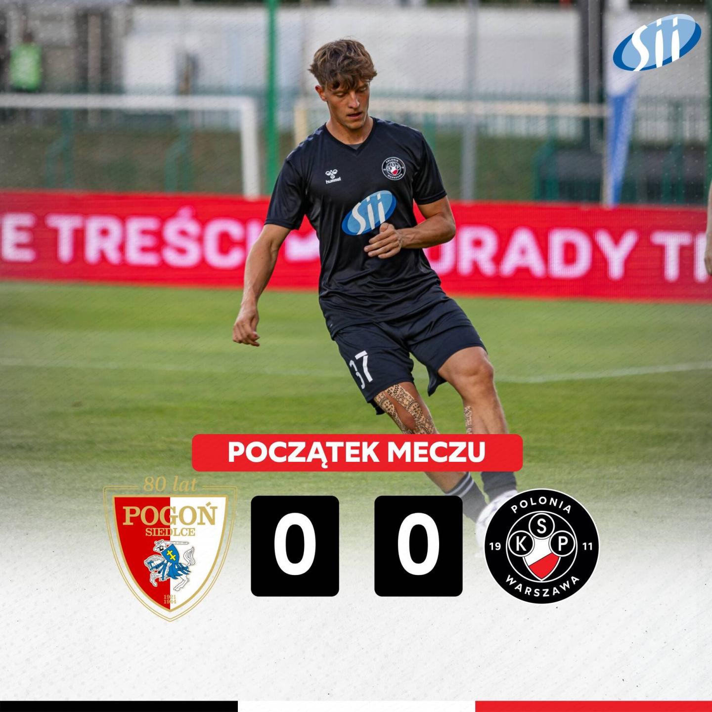 Pogoń Siedlce - Polonia Warszawa 2:4, 22.09.2024