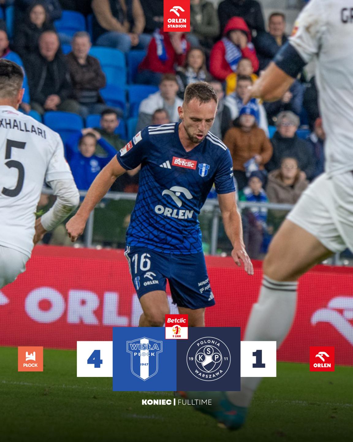 Wisła Płock - Polonia Warszawa 4:1, 05.10.2024