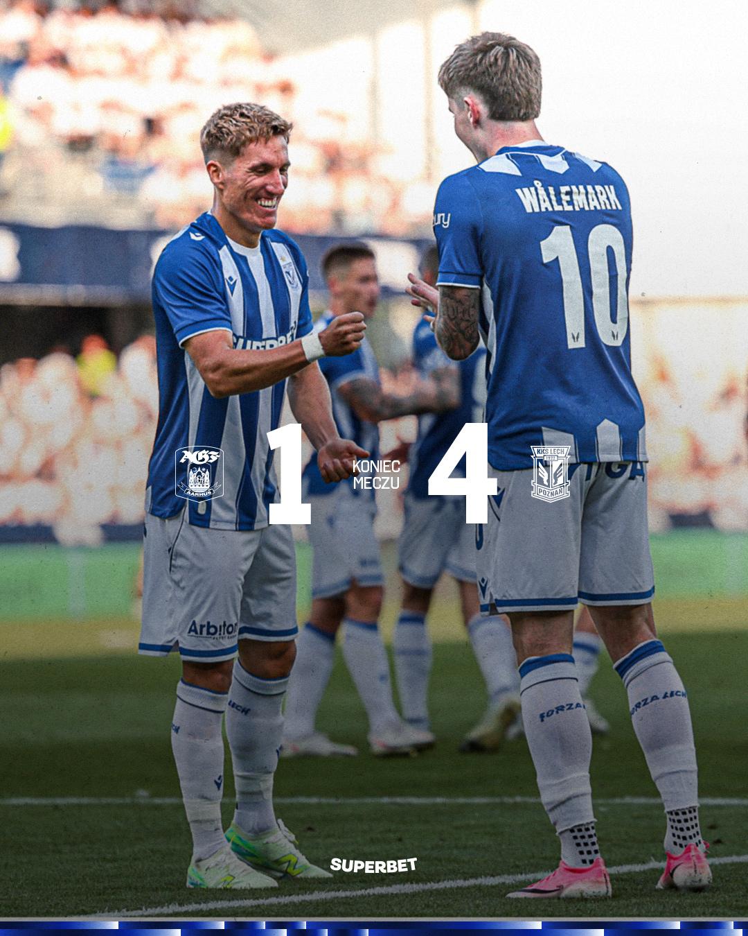 Aarhus GF - Lech Poznań 1:4, 21.07.2026