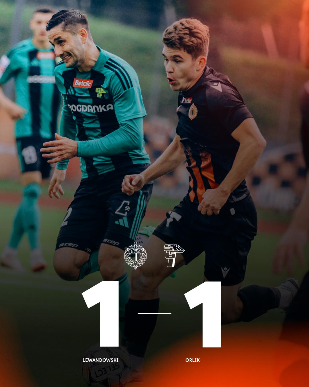 Chrobry Głogów - Górnik Łęczna 1:1, 06.10.2024