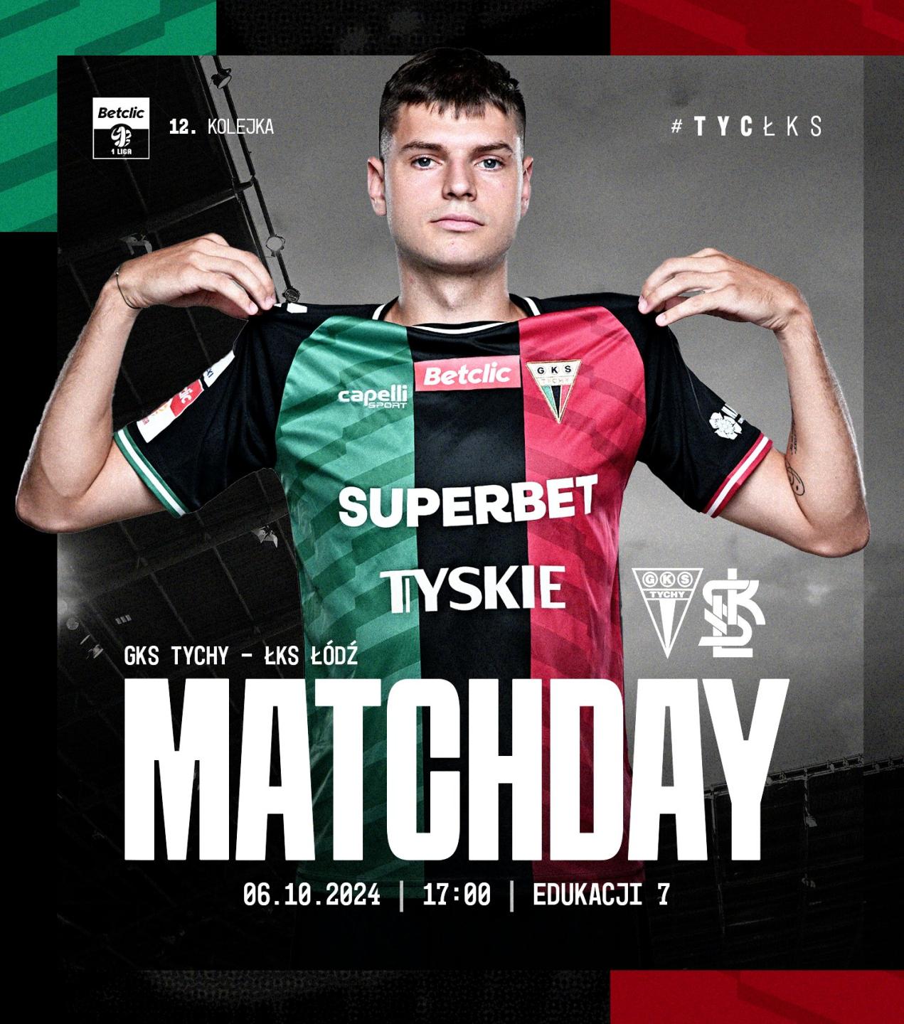 GKS Tychy - ŁKS Łódź 0:3, 06.10.2024