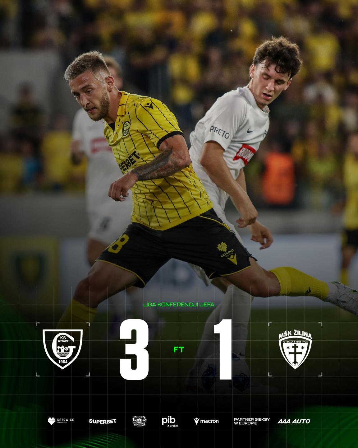 GKS Katowice - MŠK Žilina 3:1, 30.07.2026