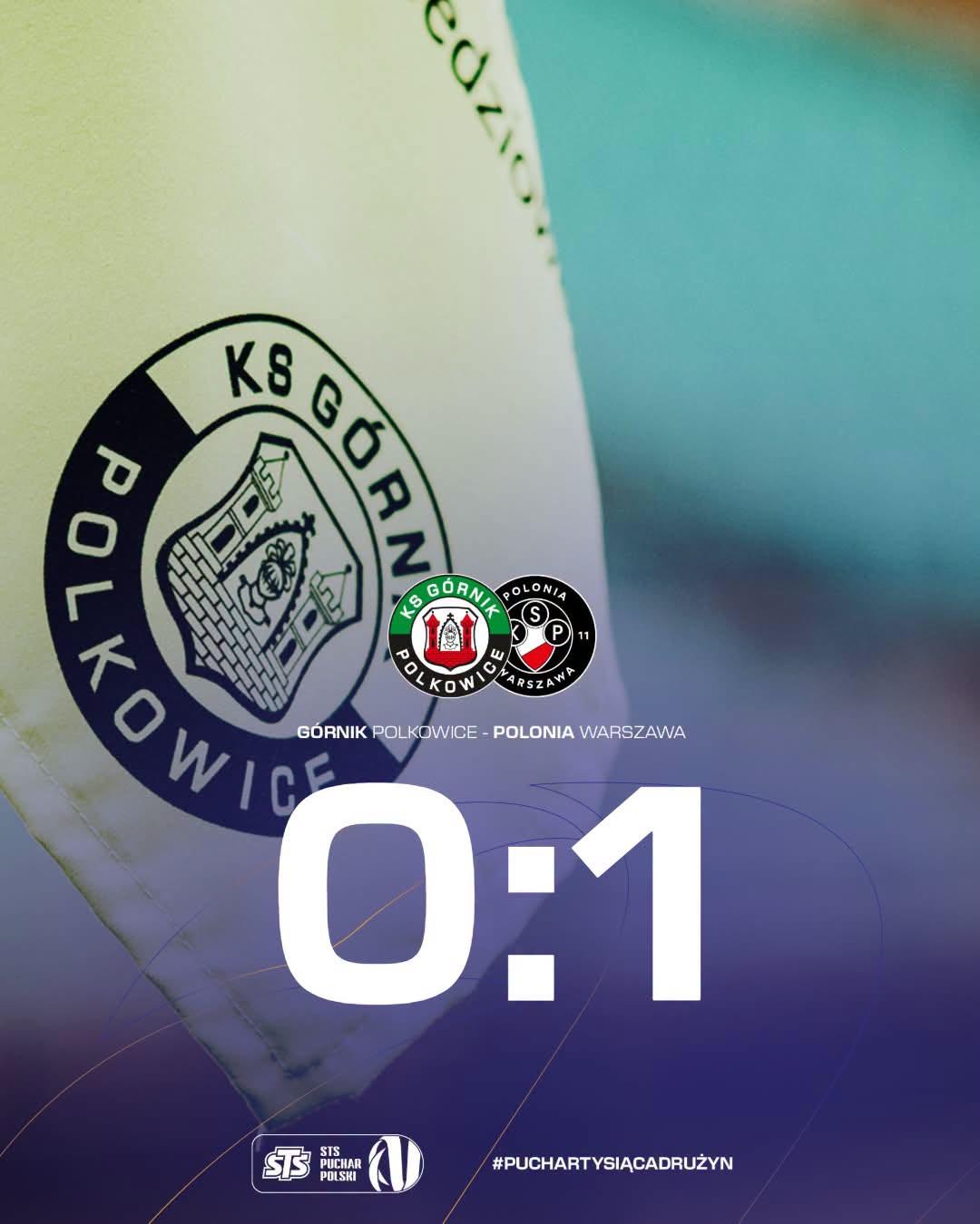 Górnik Polkowice - Polonia Warszawa 0:1, 02.09.2026